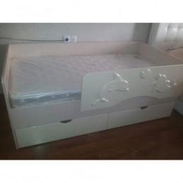 Детская кровать "Алиса-4 СТ розовая"