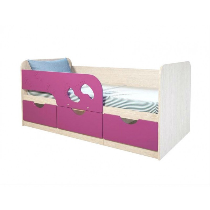 Детская кровать "Лего  фиолетовая"