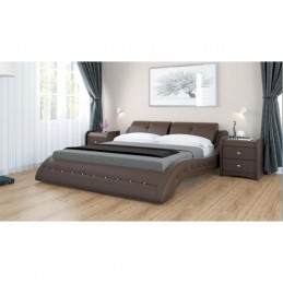 Кровать "Аврора" металлокаркас с подъемным механизмом 160 см, шоколад