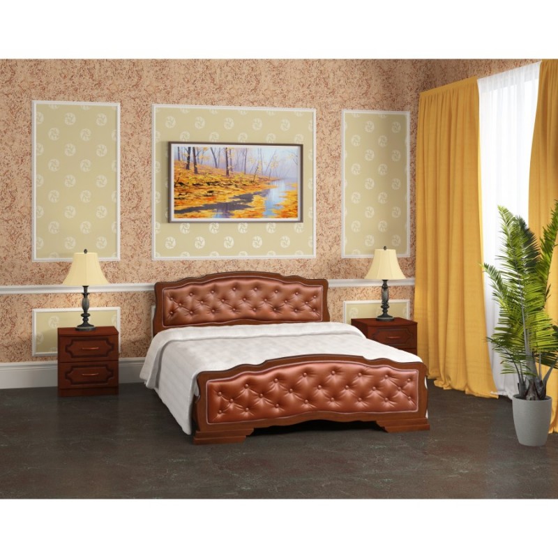Кровать "Карина-10" 1,6 м Орех