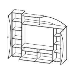 Стенка для гостиной олимп м08