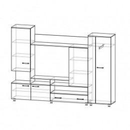 Стенка гостиная "Сиенна СТ" Венге