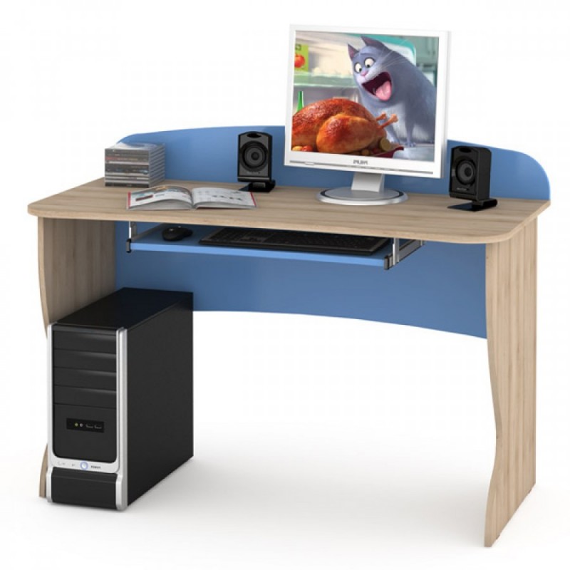 Компьютерный стол 431Р "Ника" Капри синий