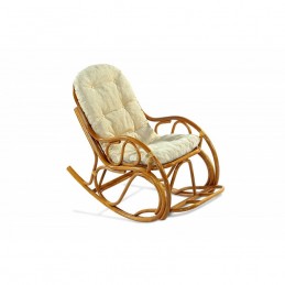 Кресло-качалка "Эко 05/17" с подножкой Браун