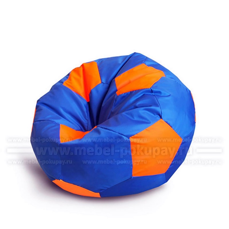 КРЕСЛО МЯЧ ОКСФОРД СИНИЙ-НЕОН ОРАНЖЕВЫЙ OXFORD INDIGO ORANGE