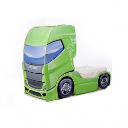 Кровать-грузовик &#8220;Скания+1&#8221; лайм