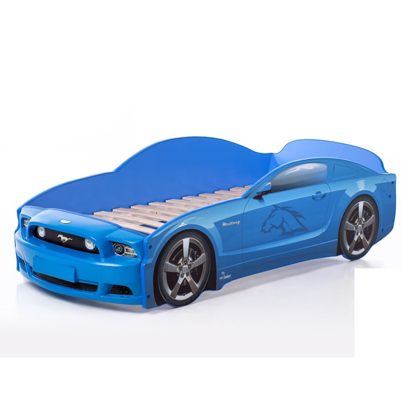 Кровать-машина &#8220;Мустанг&#8221; PLUS синий