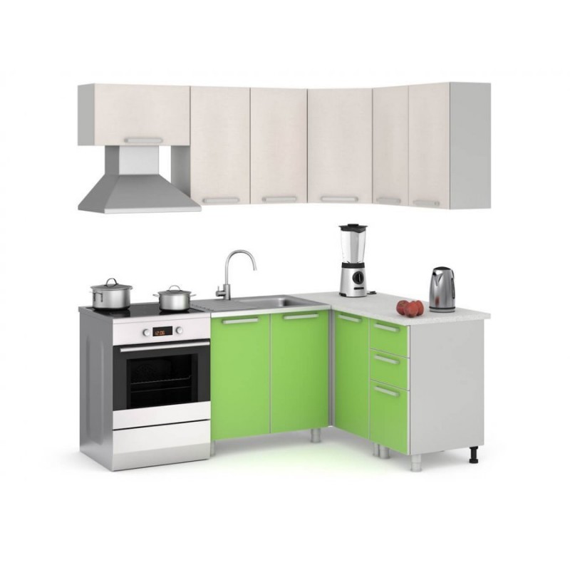 Кухня "Мята МДФ", 200 x 140 см