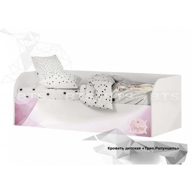 Кровать детская (с подъёмным механизмом) КРП-01 "Трио", рапунцель