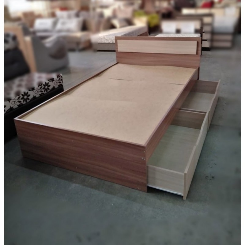 Кровать "Гармония" 1,2 м без матраса, ясень