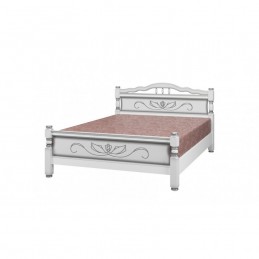 Кровать "Карина-5, белый жемчуг" 1,2 м