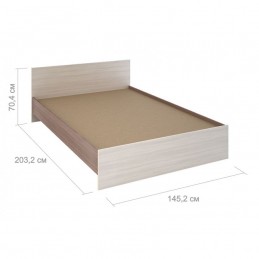 Кровать "Бася 557 СТ", 140 см, без матраса