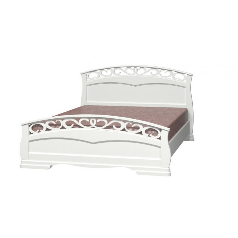 Кровать "Грация-1" Античный белый 1,6 м
