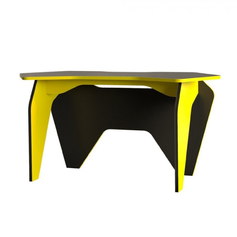 Компьютерный стол "Базис 2" Чёрный/желтый