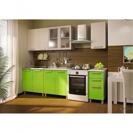Кухня "Мята ЛДСП", 180 см