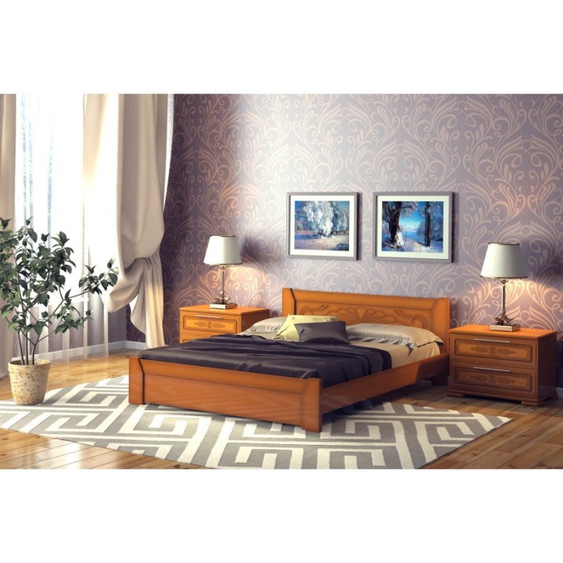 Кровать "Сабрина-1", 1,2 м Орех