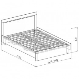 Кровать №16 "Светлана" 1.6м