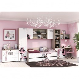 Модульная система детской "Мийа 3А" с фотопечатью Композиция №2