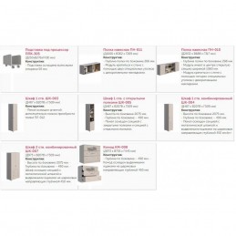 Модульная система детской "Мийа 3А" с фотопечатью Композиция №2