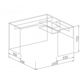 Стол компьютерный угловой №3 "Евро"
