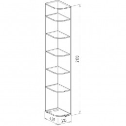 Угловое завершение №10 "Байкал" Бодега/Венге