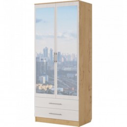 Шкаф №1"Светлана" с ящиками и зеркалом