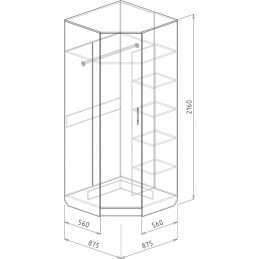Шкаф угловой №14 "Светлана"