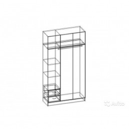 Шкаф "3-х створчатый с перегородкой"