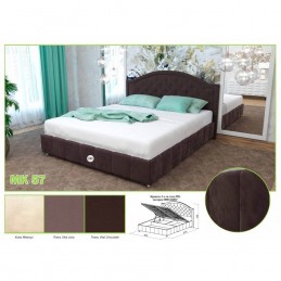 Кровать №295 Серия МК 57 с ПМ шоколад