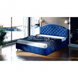 Кровать №295 Серия МК 57 с ПМ синяя