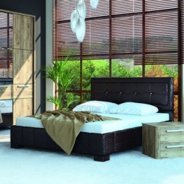 Кровать №227 Серия МК 44 коричневая 1.4м