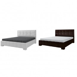 Кровать №227 Серия МК 44 коричневая 1.4м