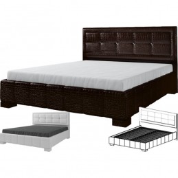 Кровать №227 Серия МК 44 коричневая 1.4м