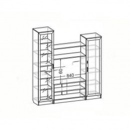 Стенка гостиная "Ася-02"
