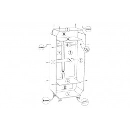 Шкаф Симба 2-х створчатый