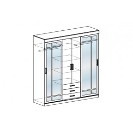Шкаф-купе Лидер 1 М