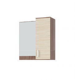 Полка с зеркалом Ника (пз800) Ясень шимо