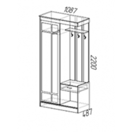 Прихожая ПРИМА Венге/лоредо