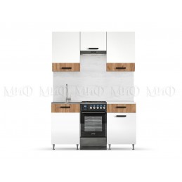 Кухня Рио 1,5м (Белый/Дуб...