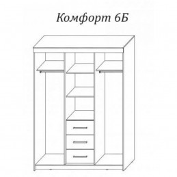 Шкаф купе "Комфорт-6 (Б)"