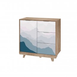 Комод Мегаполис КМ-12 дуб...