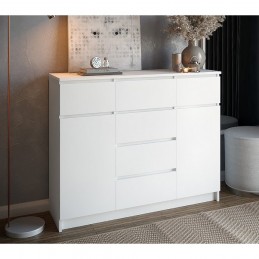 Комод "Мори" МК 1200.4/2 Белый