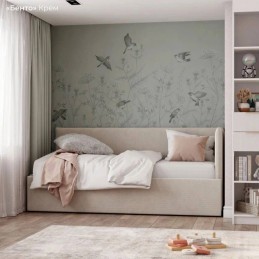 Кровать "Бенто" 90 см Крем