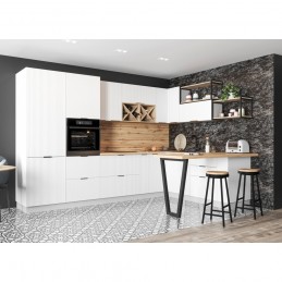 Кухня "Монца" Белый софт №8