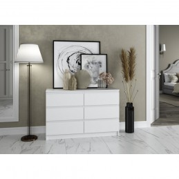 Комод "Мори" МК 1200.6/4 Белый