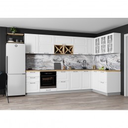 Кухня "Гарда" Белый эмалит №19