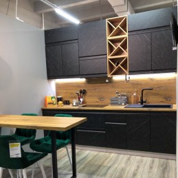 Кухня "Скала" Гранит Оникс №4