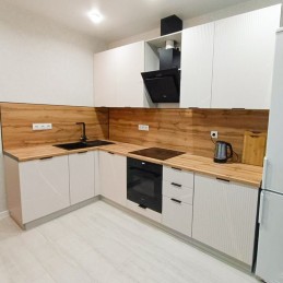 Кухня "Монца" Белый софт №14